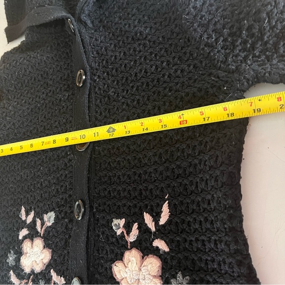 Y2K cowl neck button up floral grannycore cardigan - Picture 4 of 9